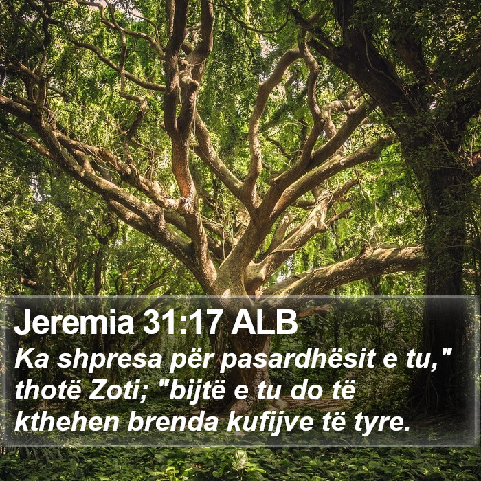Jeremia 31:17 ALB Bible Study