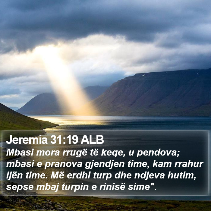 Jeremia 31:19 ALB Bible Study