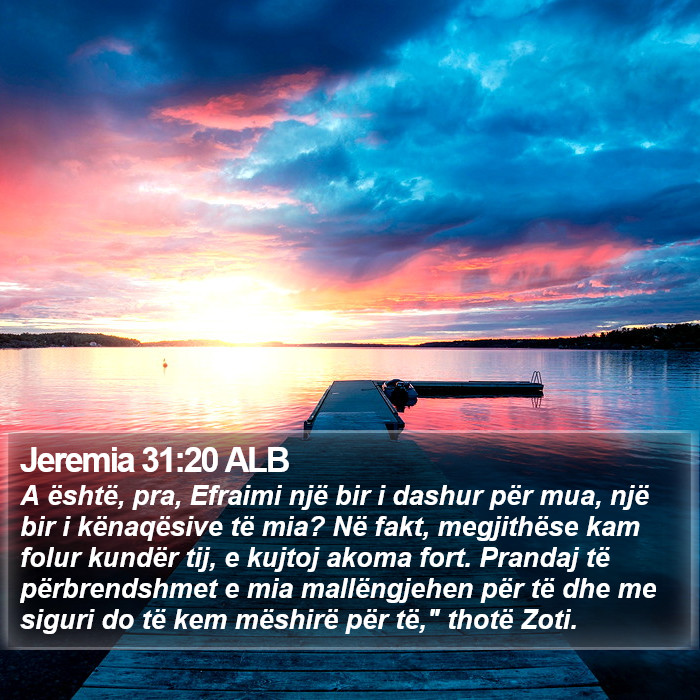 Jeremia 31:20 ALB Bible Study