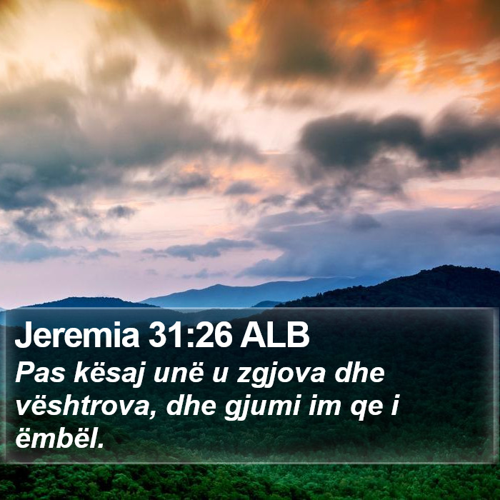 Jeremia 31:26 ALB Bible Study