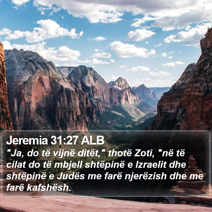 Jeremia 31:27 ALB Bible Study