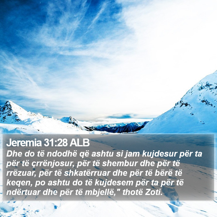 Jeremia 31:28 ALB Bible Study