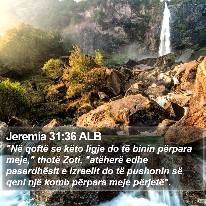 Jeremia 31:36 ALB Bible Study