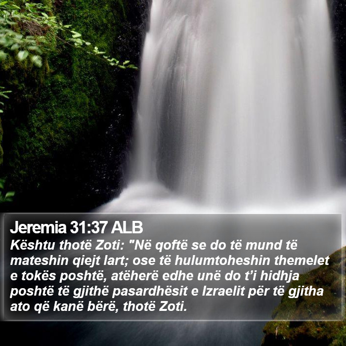 Jeremia 31:37 ALB Bible Study
