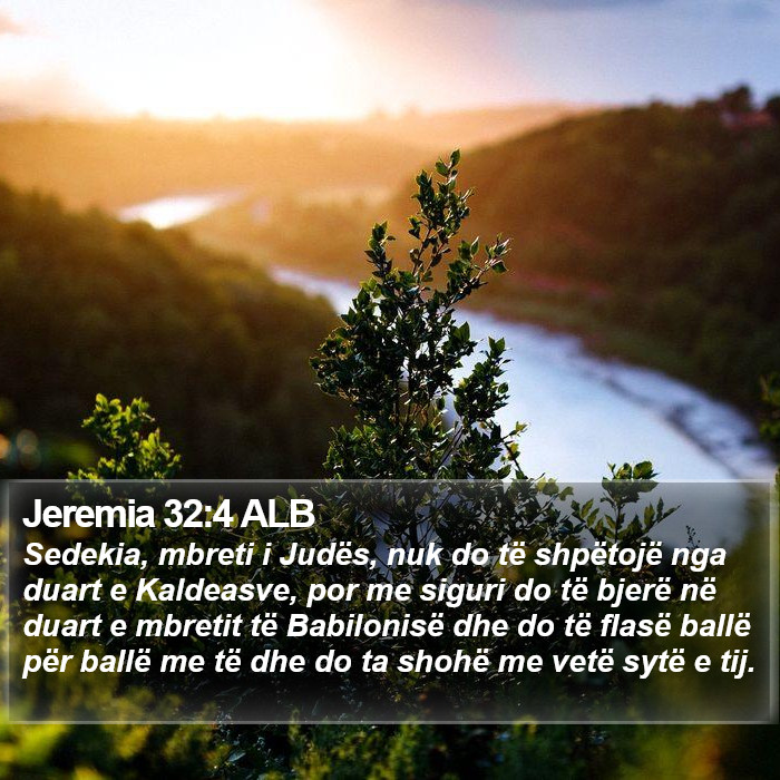 Jeremia 32:4 ALB Bible Study