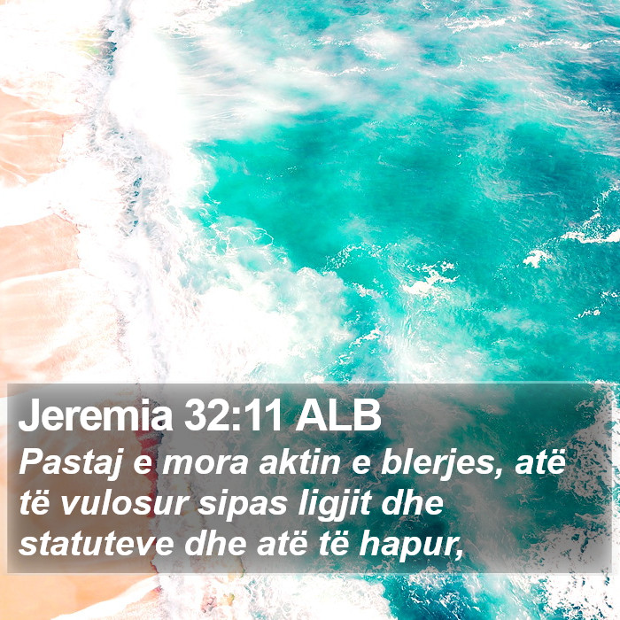 Jeremia 32:11 ALB Bible Study