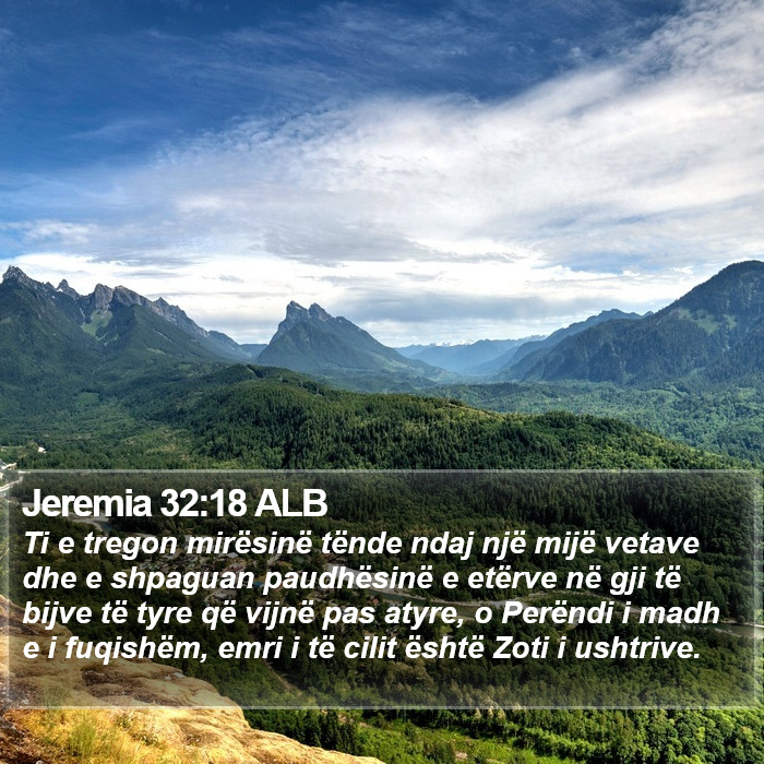 Jeremia 32:18 ALB Bible Study