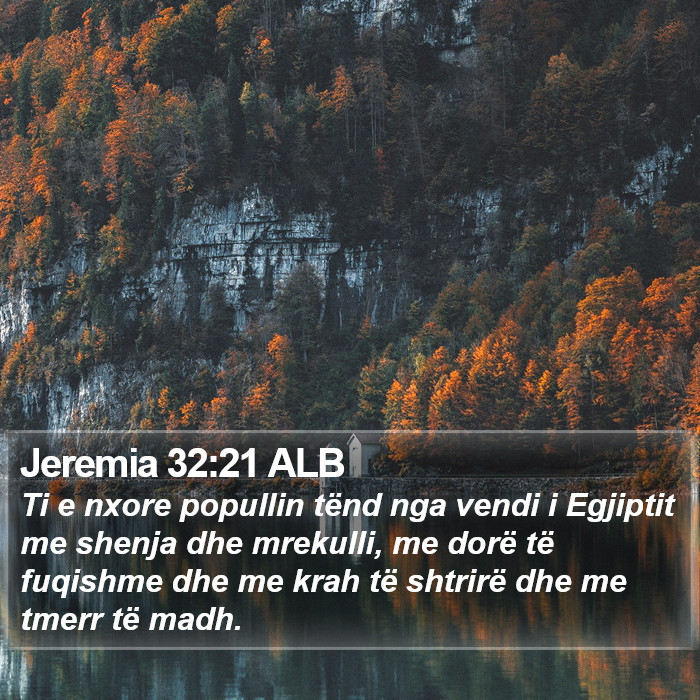 Jeremia 32:21 ALB Bible Study