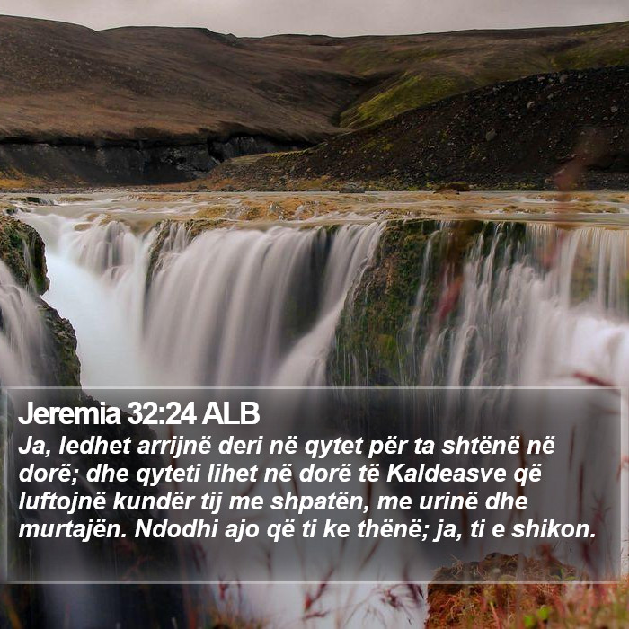 Jeremia 32:24 ALB Bible Study