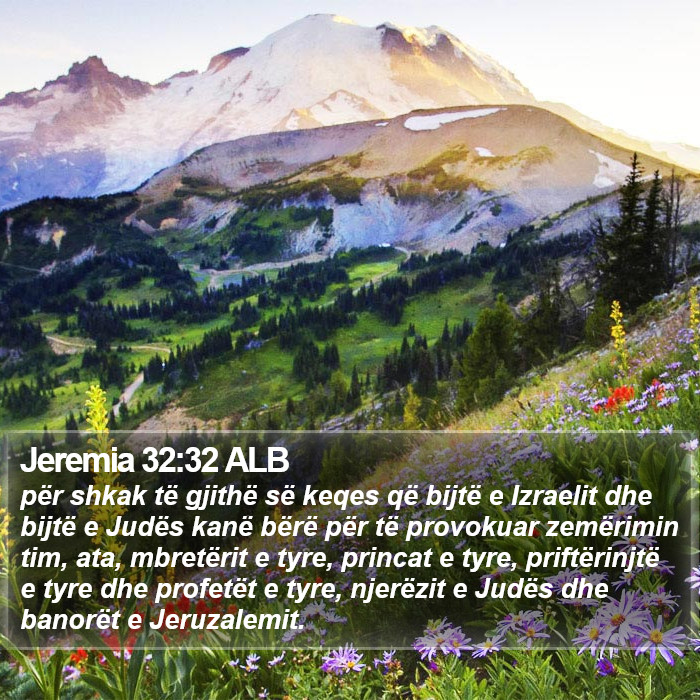 Jeremia 32:32 ALB Bible Study