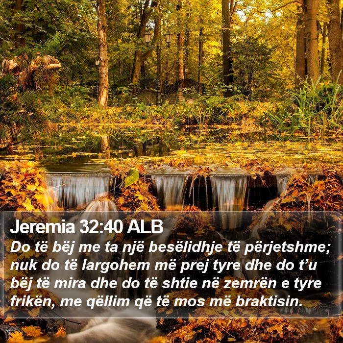 Jeremia 32:40 ALB Bible Study