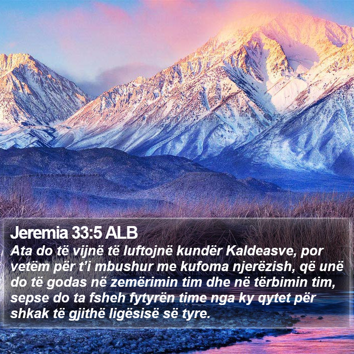 Jeremia 33:5 ALB Bible Study