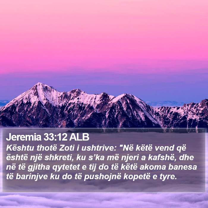 Jeremia 33:12 ALB Bible Study