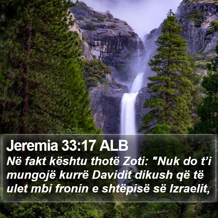 Jeremia 33:17 ALB Bible Study