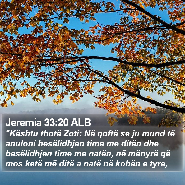 Jeremia 33:20 ALB Bible Study