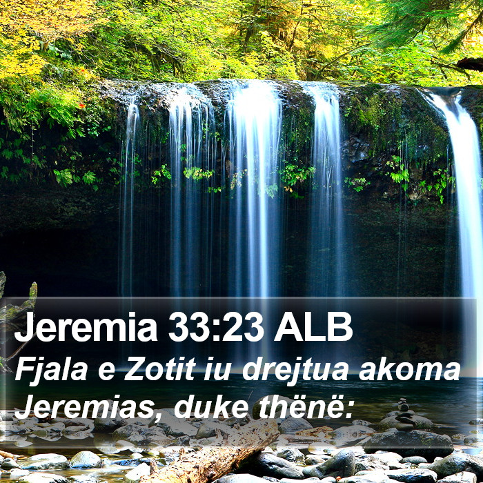 Jeremia 33:23 ALB Bible Study