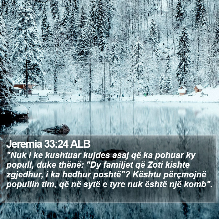 Jeremia 33:24 ALB Bible Study