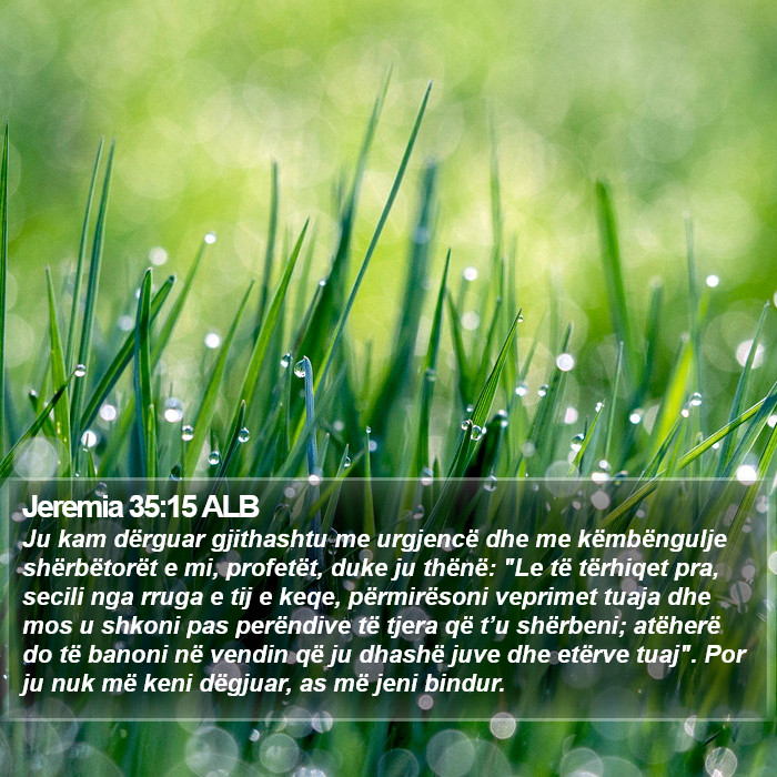 Jeremia 35:15 ALB Bible Study