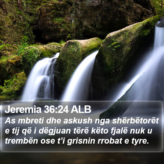 Jeremia 36:24 ALB Bible Study