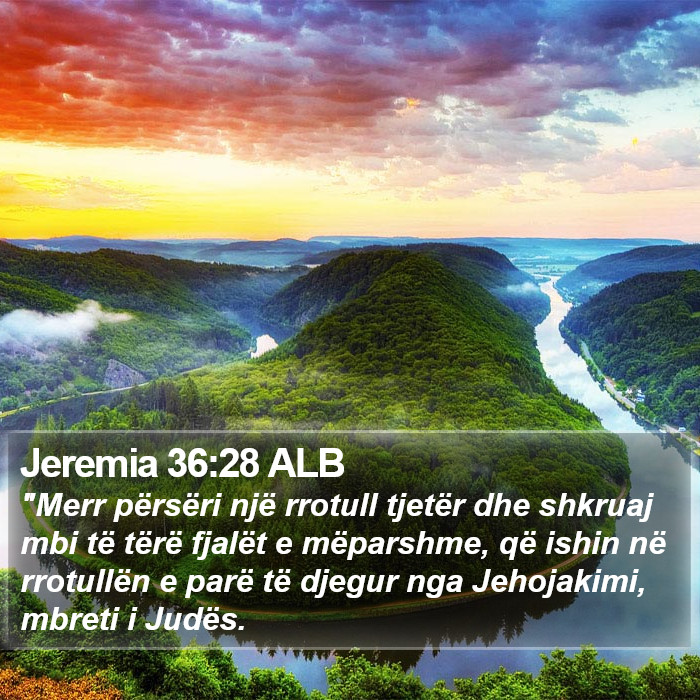 Jeremia 36:28 ALB Bible Study