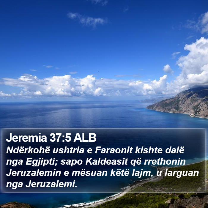 Jeremia 37:5 ALB Bible Study