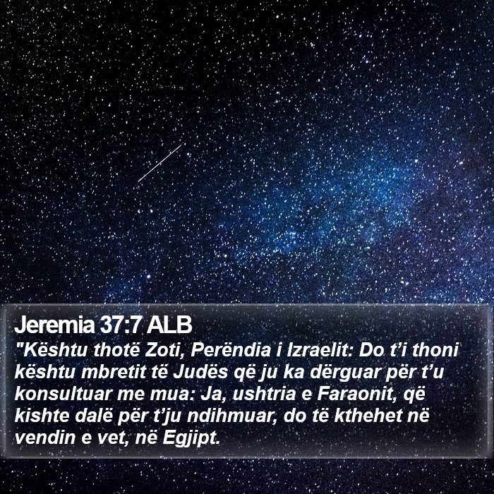 Jeremia 37:7 ALB Bible Study