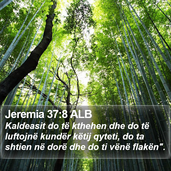 Jeremia 37:8 ALB Bible Study