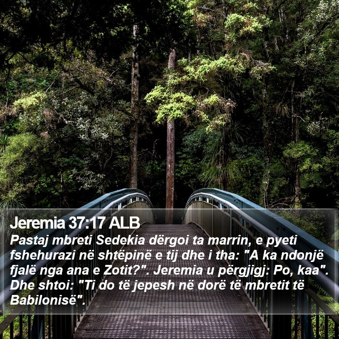 Jeremia 37:17 ALB Bible Study