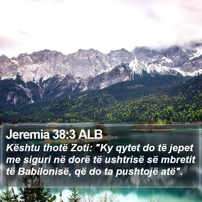 Jeremia 38:3 ALB Bible Study