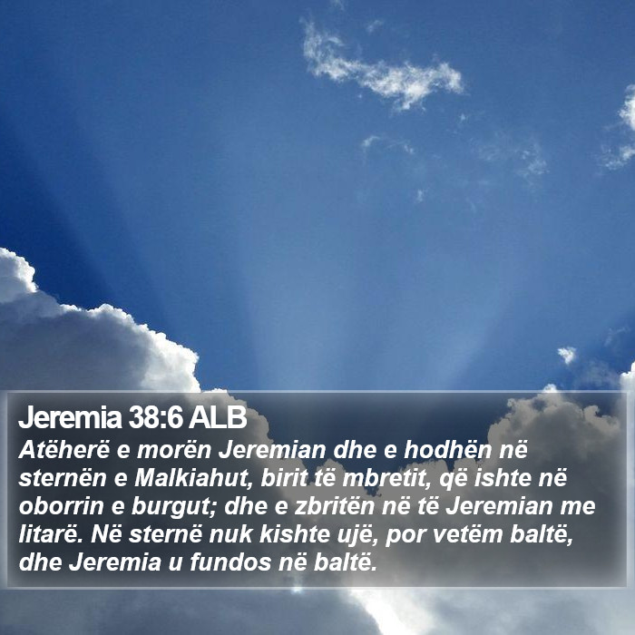 Jeremia 38:6 ALB Bible Study