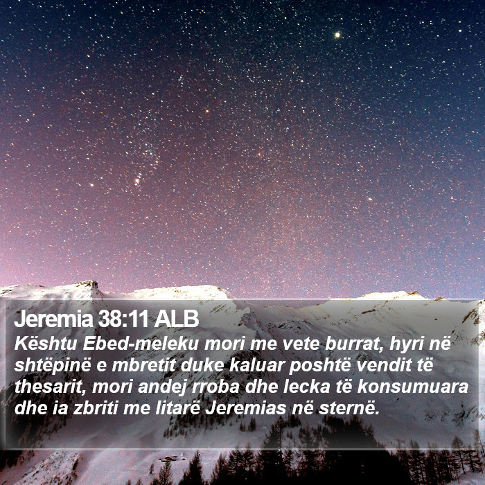 Jeremia 38:11 ALB Bible Study