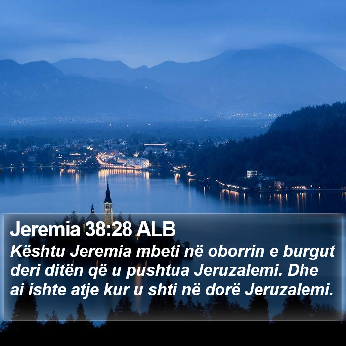Jeremia 38:28 ALB Bible Study