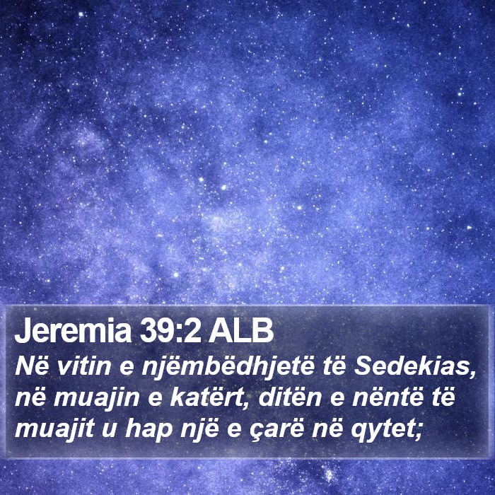 Jeremia 39:2 ALB Bible Study