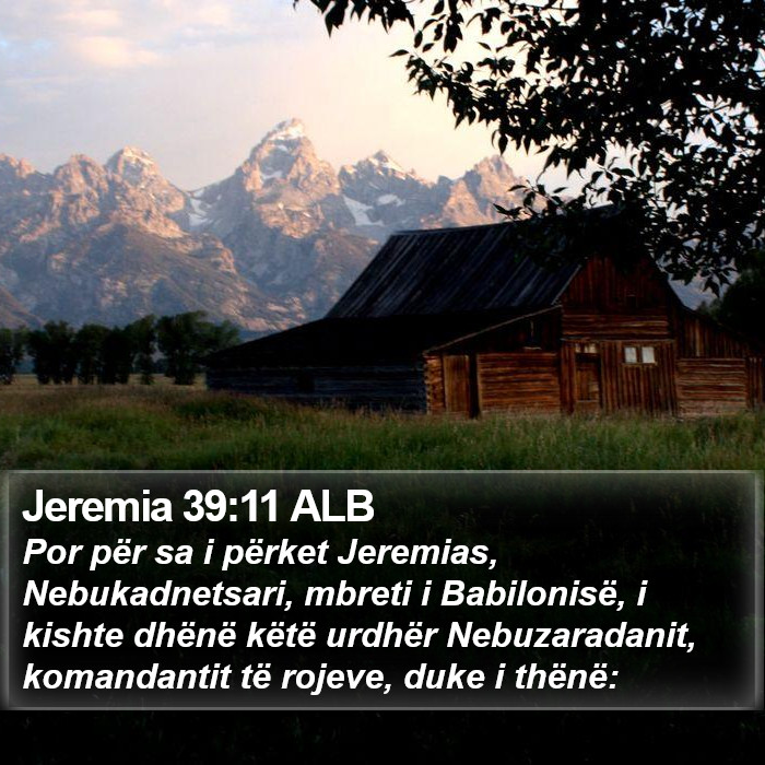 Jeremia 39:11 ALB Bible Study