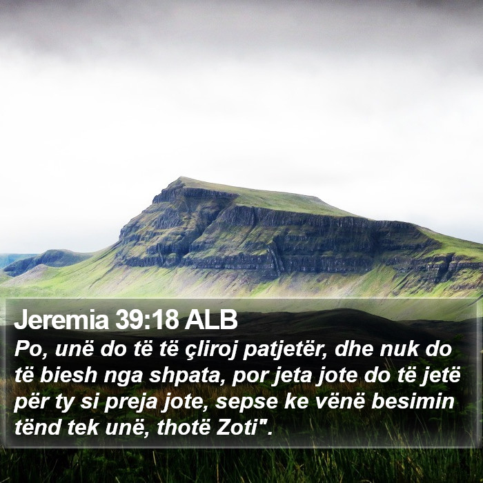 Jeremia 39:18 ALB Bible Study