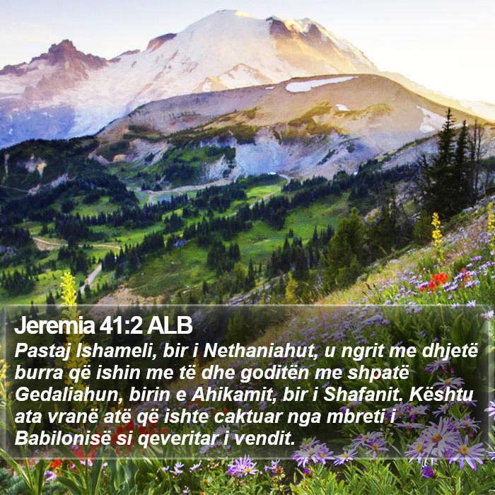 Jeremia 41:2 ALB Bible Study