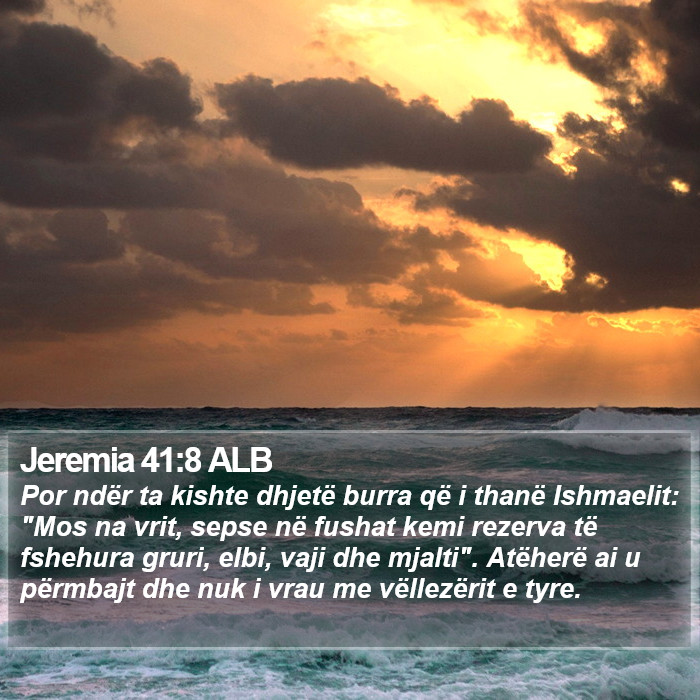 Jeremia 41:8 ALB Bible Study
