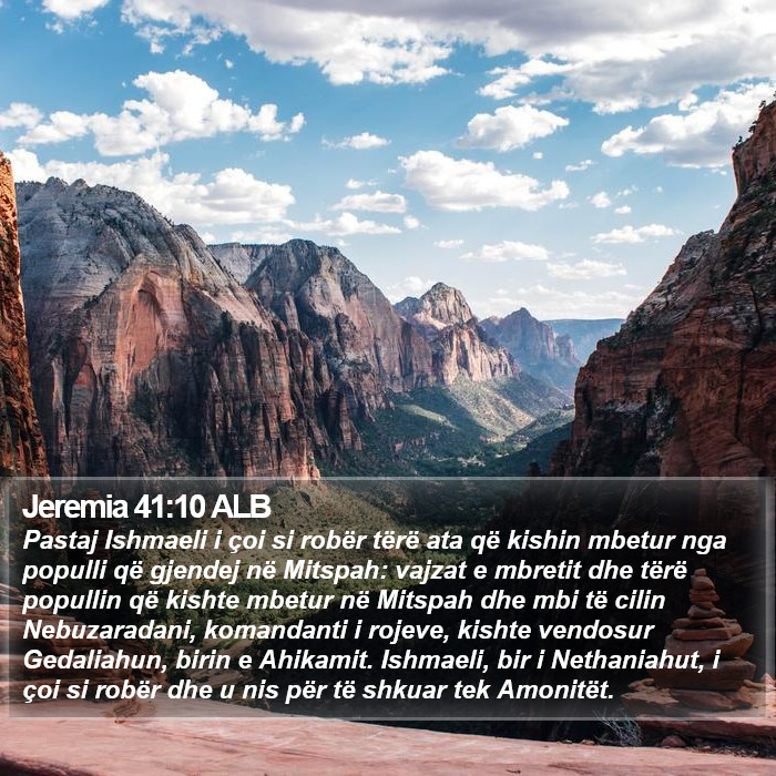 Jeremia 41:10 ALB Bible Study