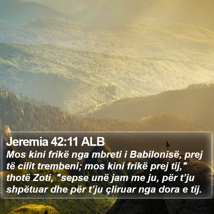 Jeremia 42:11 ALB Bible Study