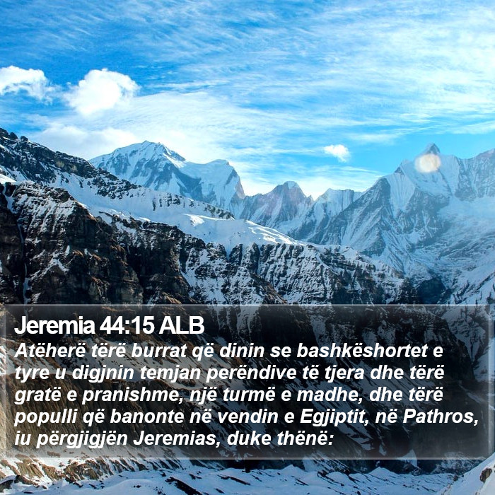 Jeremia 44:15 ALB Bible Study