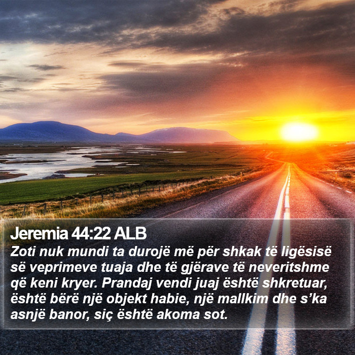 Jeremia 44:22 ALB Bible Study