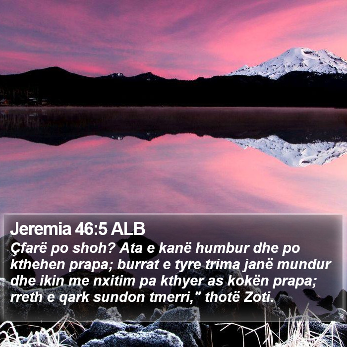 Jeremia 46:5 ALB Bible Study
