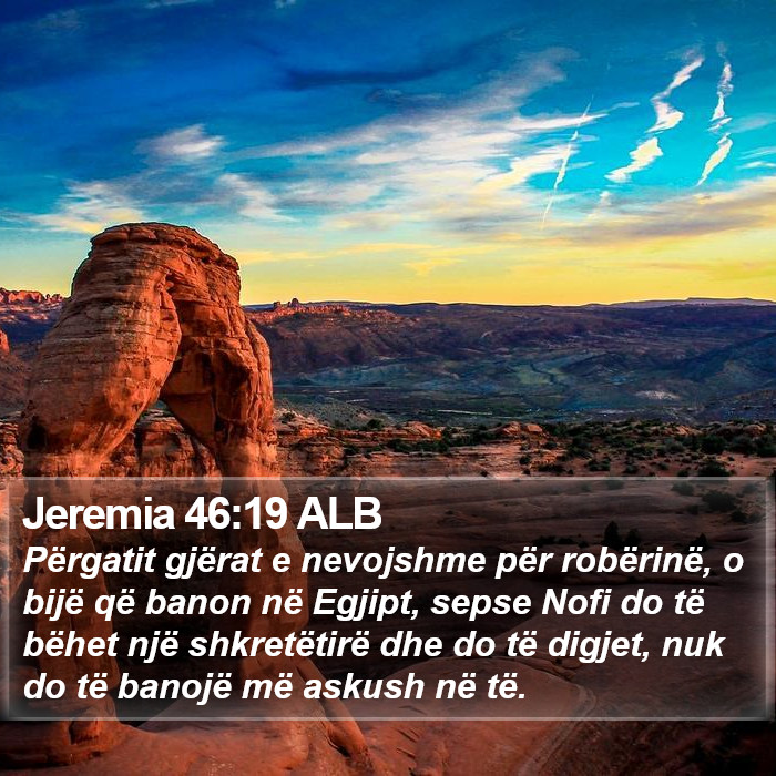 Jeremia 46:19 ALB Bible Study