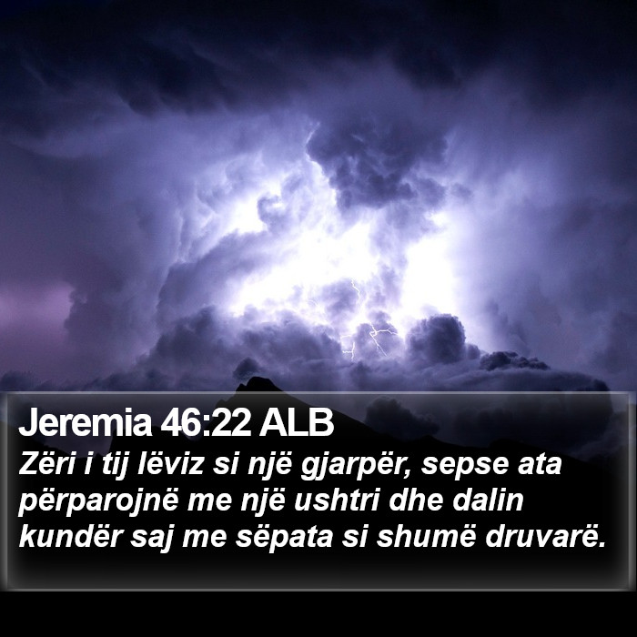 Jeremia 46:22 ALB Bible Study