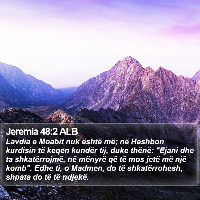 Jeremia 48:2 ALB Bible Study