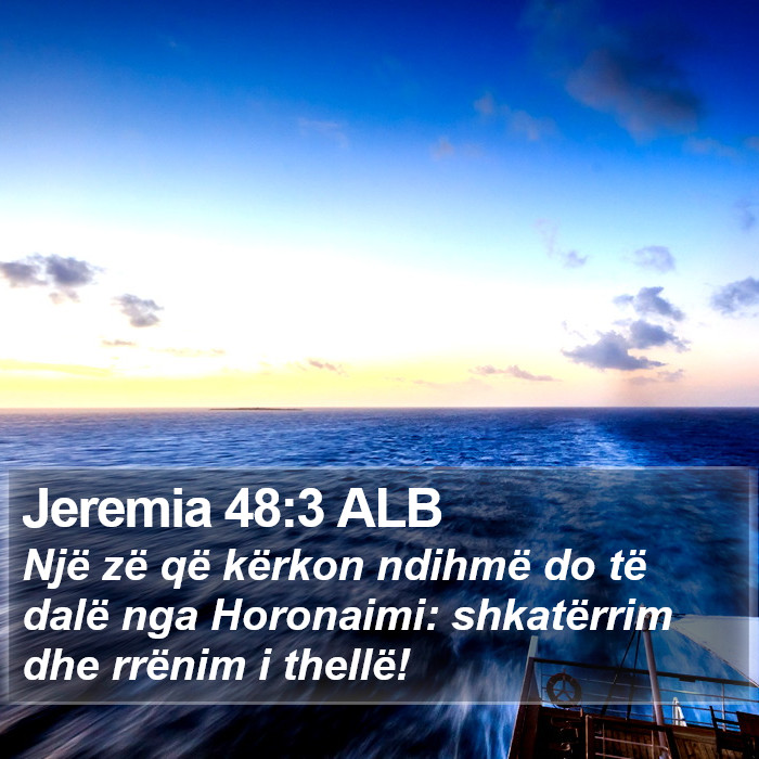 Jeremia 48:3 ALB Bible Study