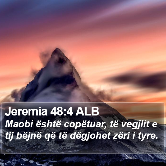 Jeremia 48:4 ALB Bible Study