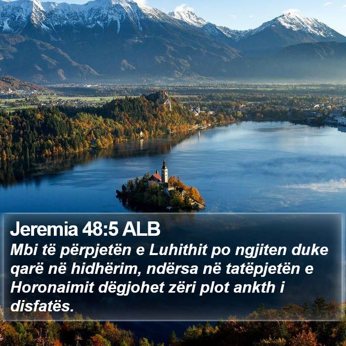 Jeremia 48:5 ALB Bible Study