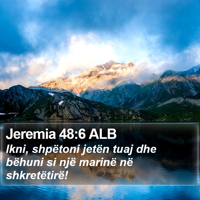 Jeremia 48:6 ALB Bible Study