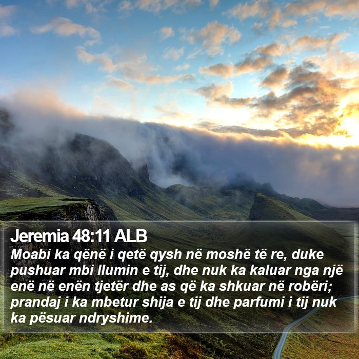 Jeremia 48:11 ALB Bible Study